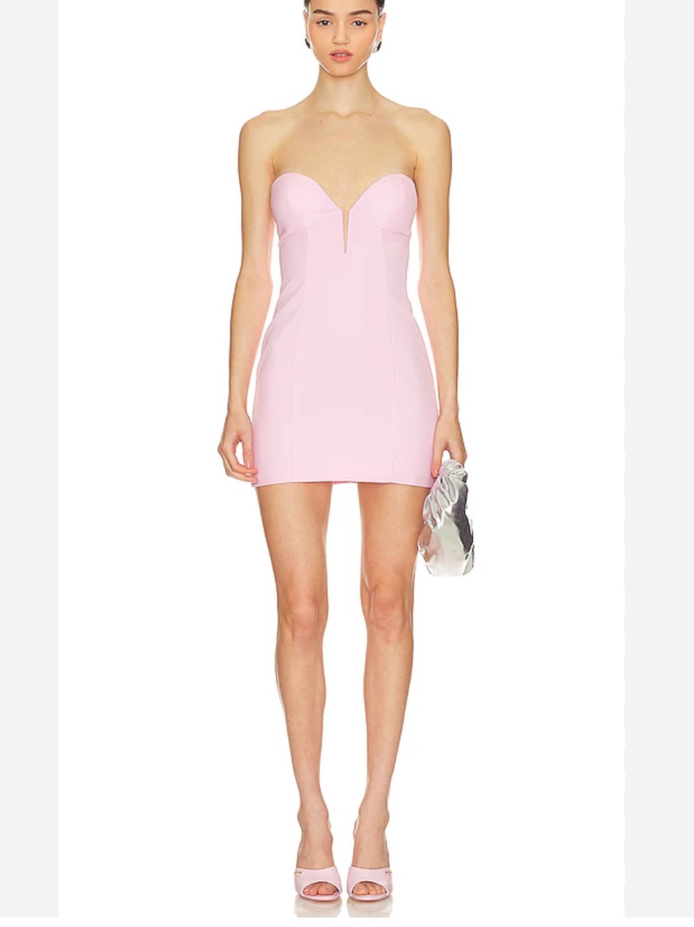 NWT Shachin & Babi Strapless Sweetheart Sheath Dress in Light Pink Size: 12